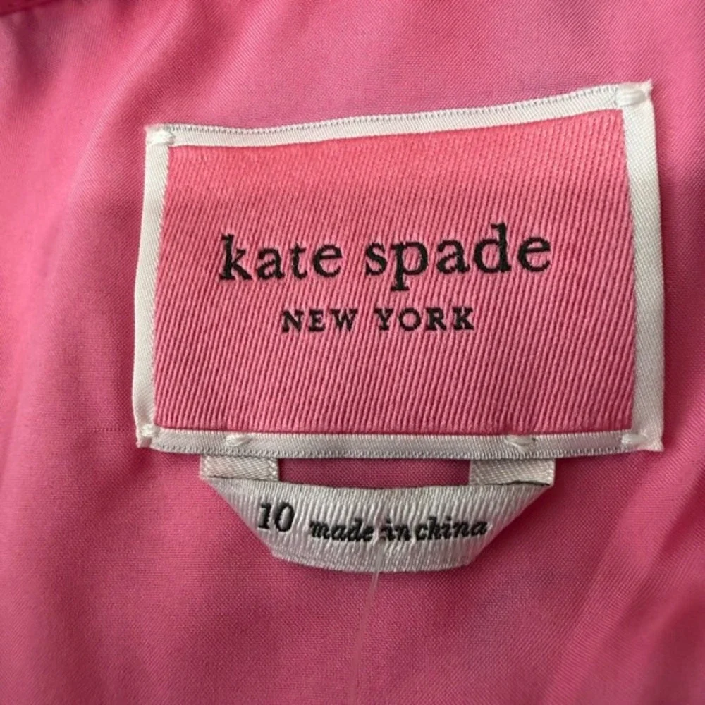 Kate Spade New York Cherry‎ Toss Dress Rosy Carnation Pink Womens 10 NWT